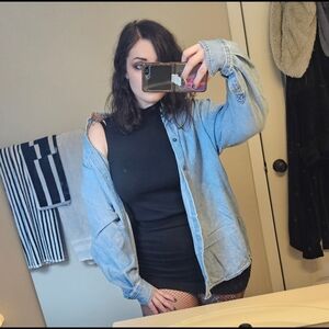 Vintage Denim Oversized Shirt